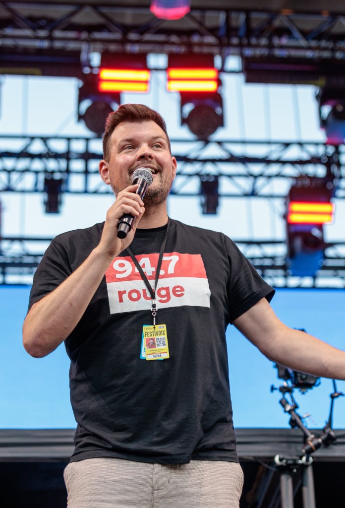 Guillaume Gingras en animation au FestiVoix